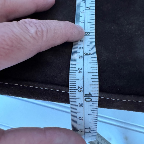 Kate Spade Chocolate Brown Suede Leather Shoulder Bag - Picture 9 of 10